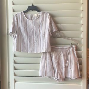 Tan Linen Matching Set